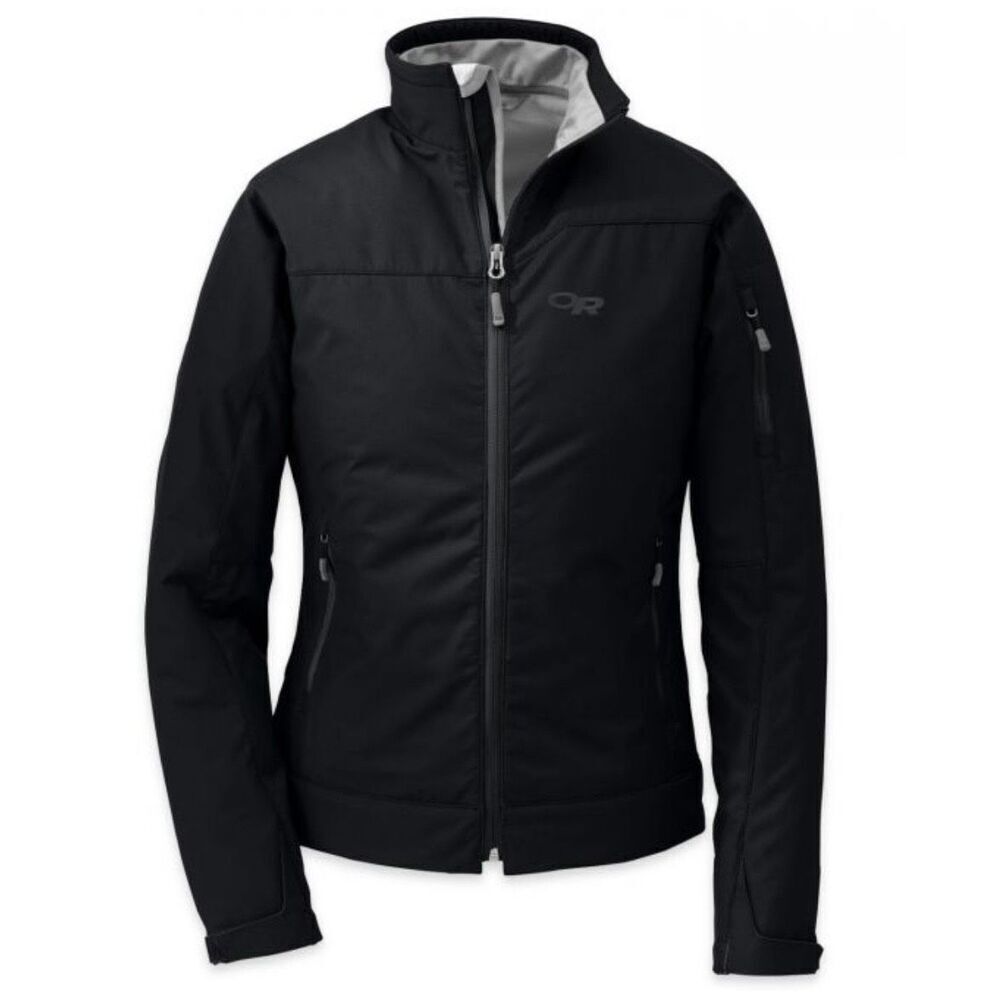 OUTDOOR RESEARCH TRANSFER SOFTSHELL BLACK JACKET WOMEN'S XS